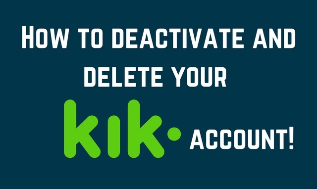 delete kik account permanently