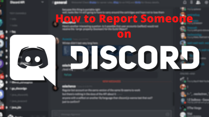 ow to report on discord