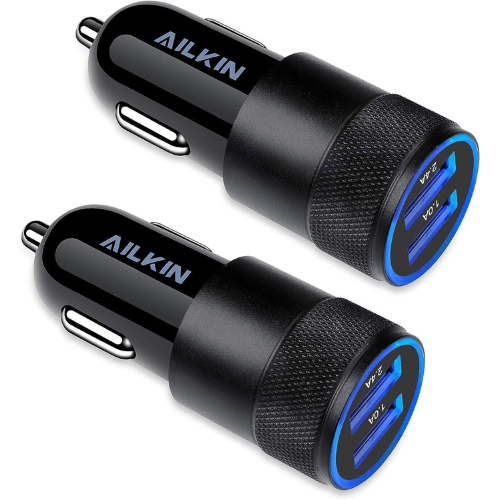 AILKIN - Dual Port USB Car Charger