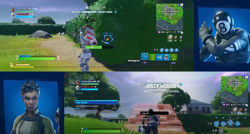 how to play split screen fortnite