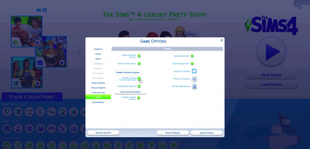 cheat extension sims 4