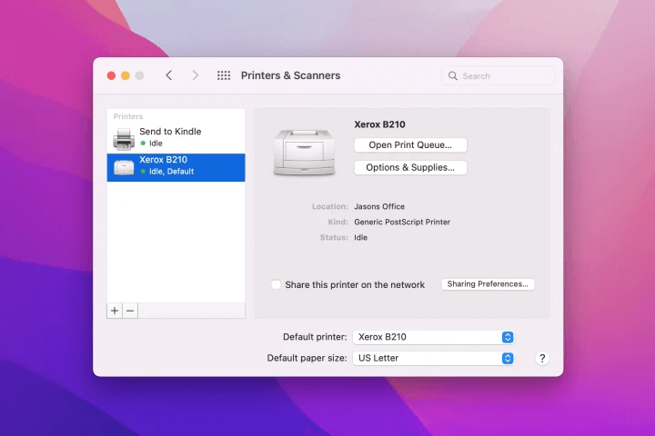 how to add printer to mac