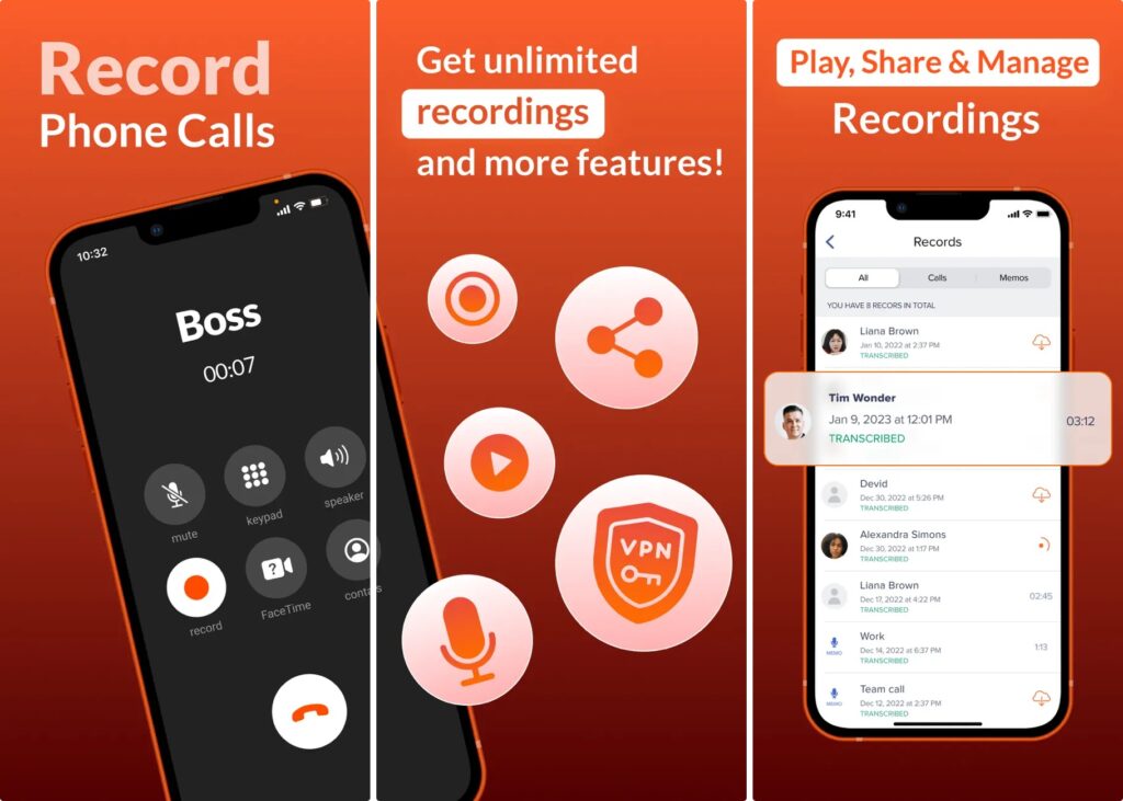 Call Recorder iCal‪l‬