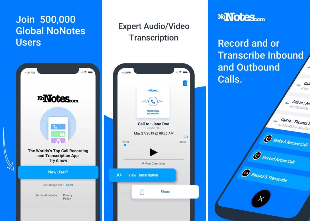 Call Recording by NoNotes