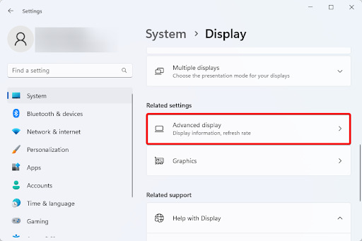 Adjust the Screen Refresh Rate