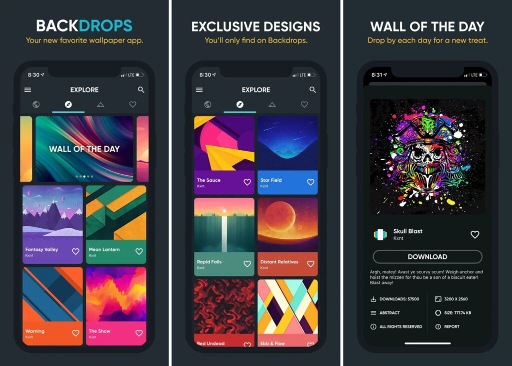 Backdrops Best Wallpaper App For iPhone