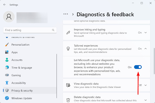 Disable Windows Data Tracking