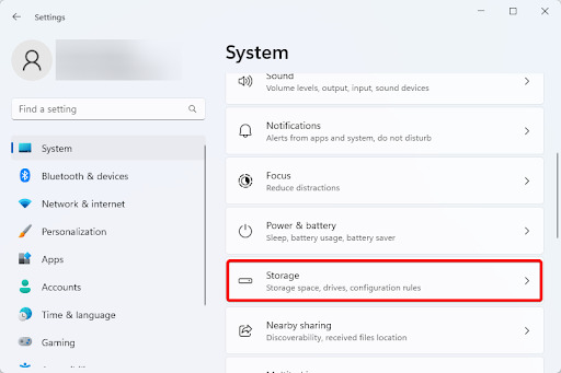 Enable Storage Sense and Automatic File Management