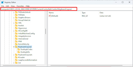 Enable the Keyboard From the Registry Editor