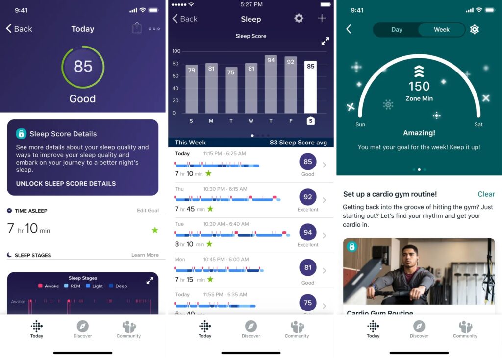 Fitbit health app