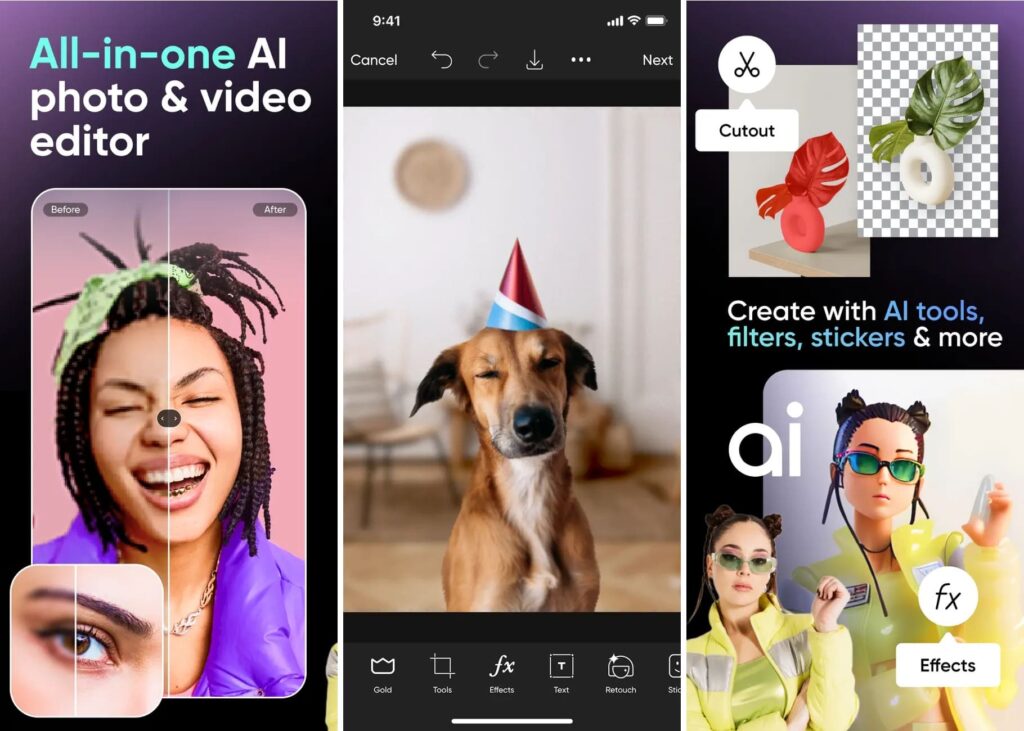 Picsart Photo Editor AI for iphone and ipad