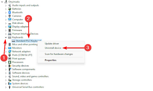 Reinstall Keyboard Drivers