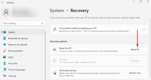 Resetting the Computer to Fix OS Problems
