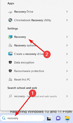 Running a System Restore