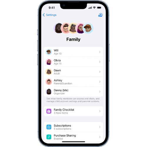 Share Passwords with friends and family