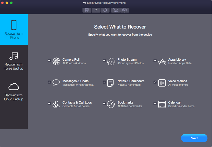 Stellar Phoenix iPhone Data Recovery