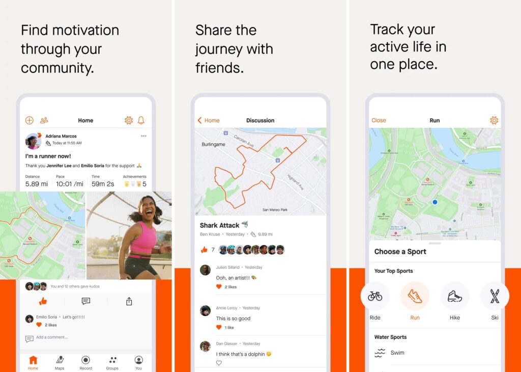 Strava health app