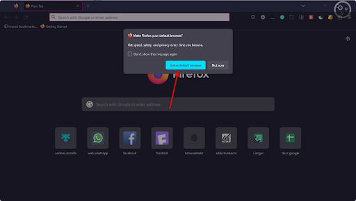 Update Default Browser