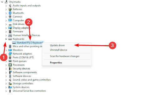 Update Keyboard Drivers