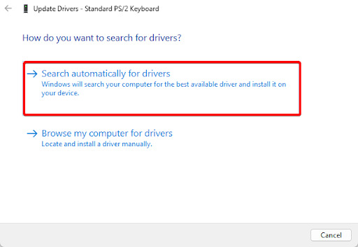 Update Keyboard Drivers