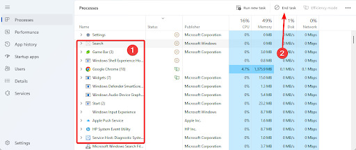 Force Quit on Windows Using the Task Manager