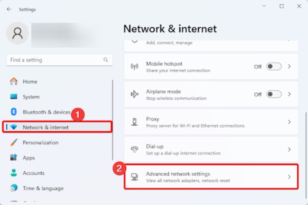Perform a Network Reset