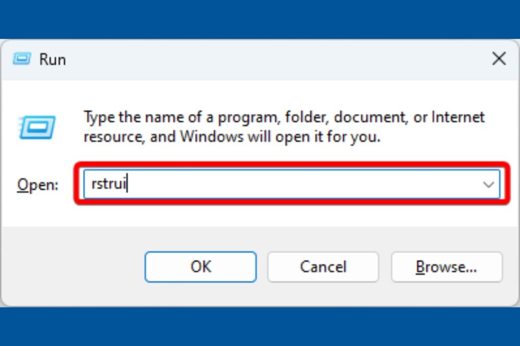 Perform a System Restore
