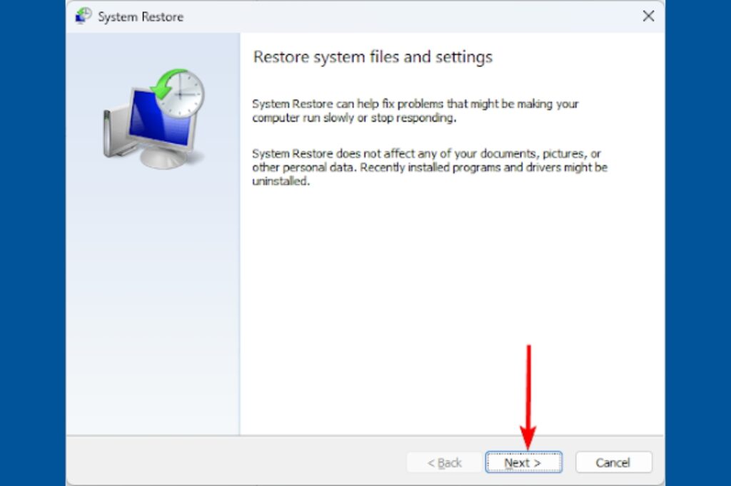 Perform a System Restore