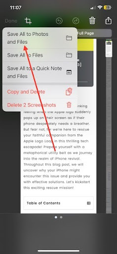 How to Take Full Page Screenshots in Safari on iPhone