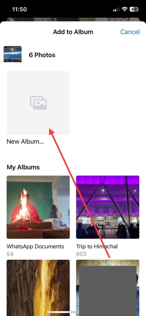 create a New Album
