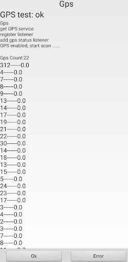 android secret code to Carry out GPS test