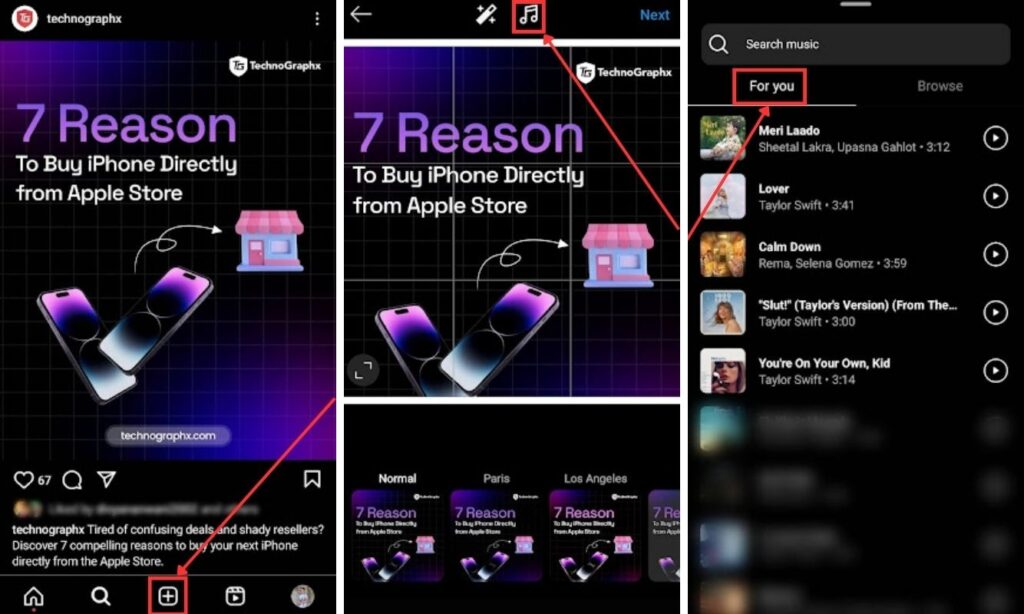 How to add music to Instagram posts