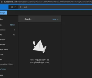 Error in Outlook
