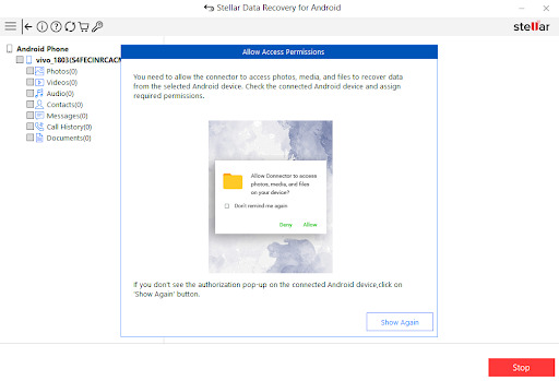 an Allow Access Permissions dialog will appear