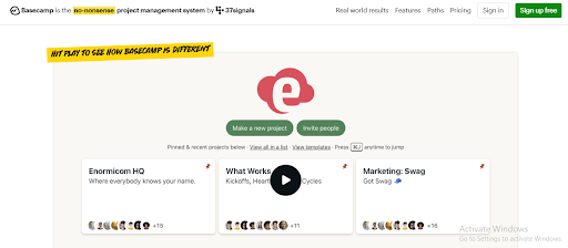 Basecamp (Jira vs Basecamp)