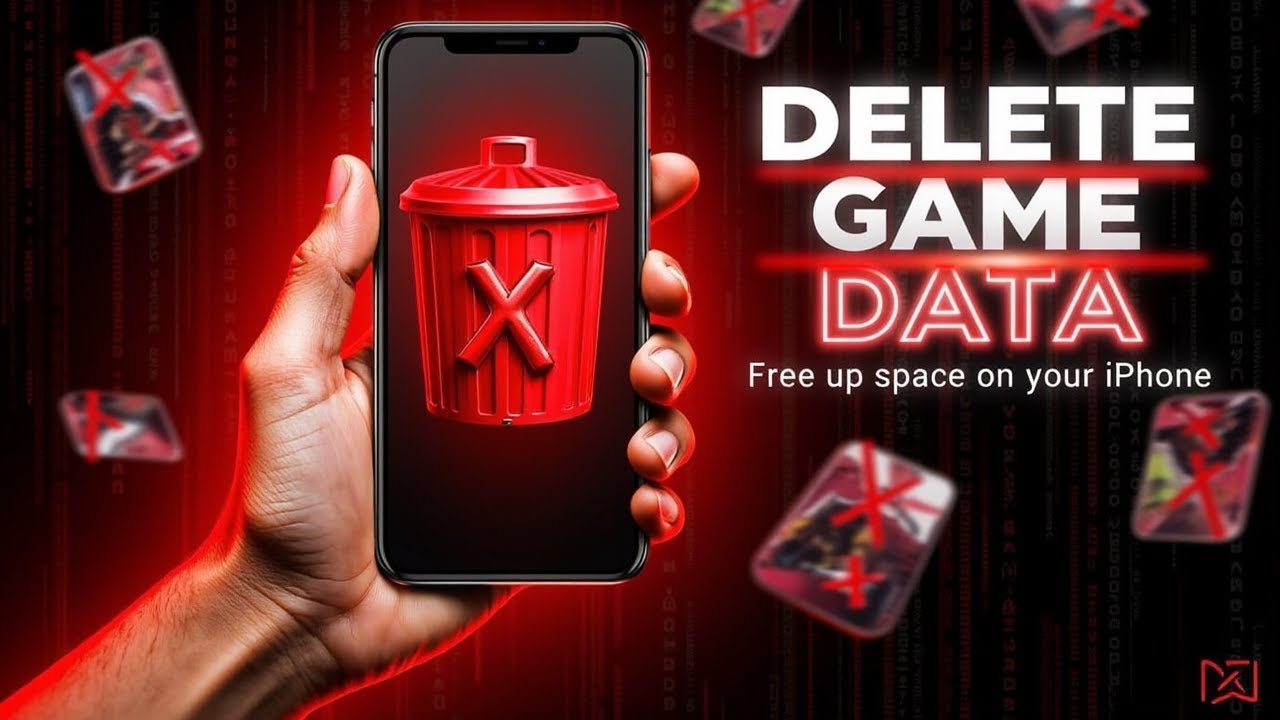 how to delete game data on iphone