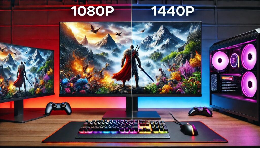 1080p vs 1440p gaming monitor comparison