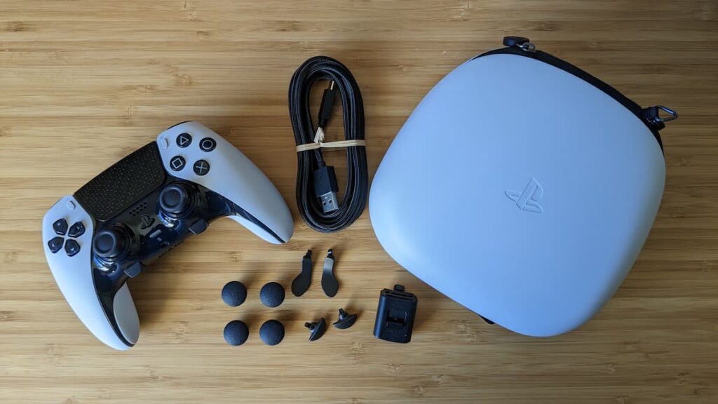 Everything included with the DualSense Edge controller