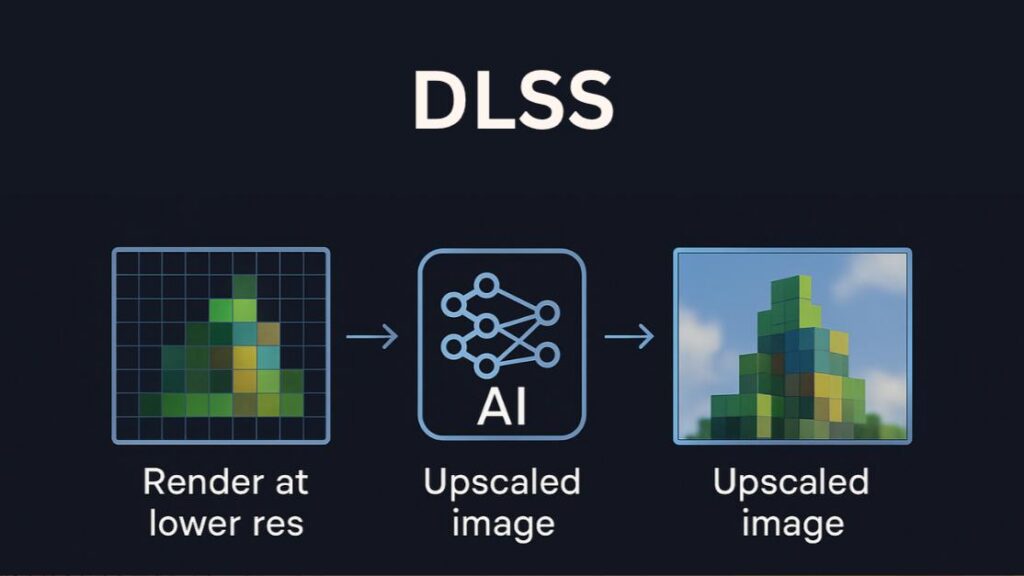 DLSS frame generation diagram gaming